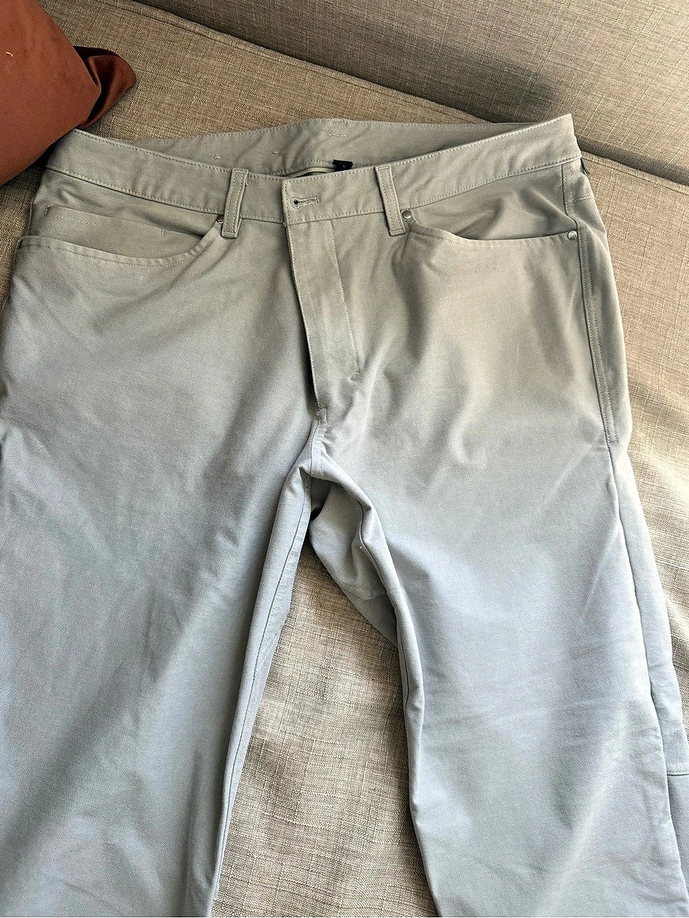 lululemon Men’s Commission Pant Straight Leg Pants in Gray Waist 36
